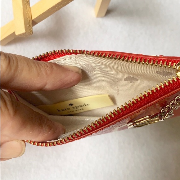 KATE SPADE BITSY LIPSTICK HEARTS WALLET BNWT - Picture 5 of 8